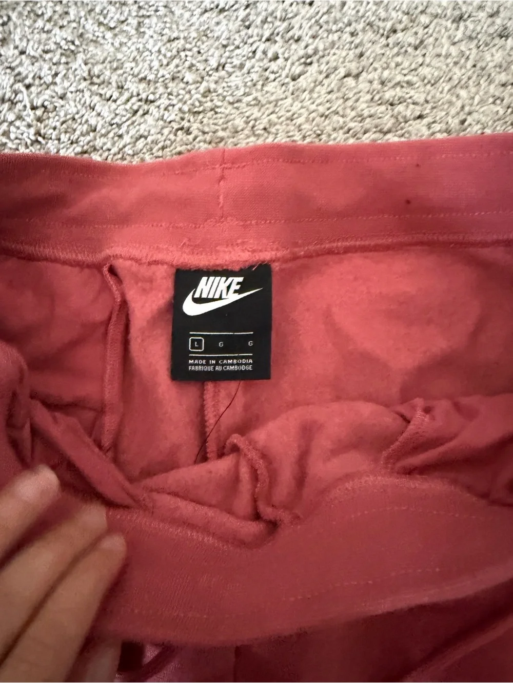 Nike Jogger Sweatpants with White Swoosh